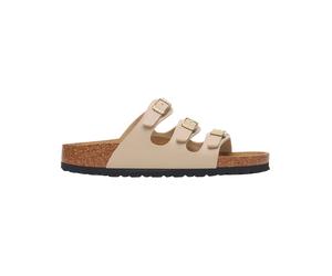 Birkenstock - Chanclas y sandalias mujer - Florida Birko-Flor Narrow Sandcastle de Cuero - Talla 39 - Beige Beige 39
