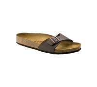 Birkenstock - Chanclas y sandalias mujer - Madrid Birko-Flor Narrow Dark Brown de Cuero - Talla 38 - Marrón Marrón 38