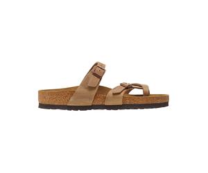 Birkenstock - Chanclas y sandalias mujer - Mayari Oiled Leather Regular Tobacco Brown para Mujer de Cuero - Talla 38 - Marrón Marrón 38