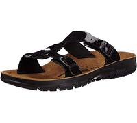 Birkenstock Classic Zaragoza Birko-Flor Sandalias de cuña para Mujer, Negro Black Patton, 39 EU Schmal