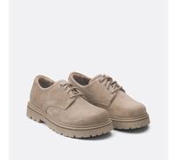 BIRKENSTOCK Derbies de ante HIGHWOOD LACE LOW. Color marrón grisáceo