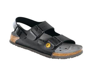 BIRKENSTOCK ESD Milano - Sandalia negra - Talla 35 - 46 - Plantilla anatómica, antiestática, unisex, ideal para el ocio, Negro, 40 EU