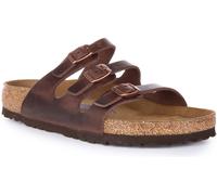 BIRKENSTOCK Florida BS Hebilla Triple Unisex Plantilla Sandalia Marrón Oscuro GB