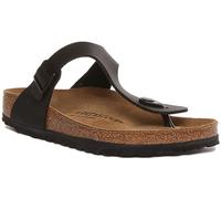 Birkenstock Gizeh Birko-Flor - Sandalias de Dedo, Unisex, Negro (Schwarz) 46 EU