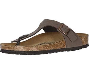 Birkenstock Gizeh Cuir Tongs, Marron - Mocha, 9