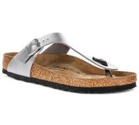 Birkenstock Gizeh Estilo Tanga Elegante Perla Sandalias Mujer En Silver UK 4-8
