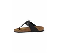 Birkenstock - Gizeh Flowers Regular Fit - Shoes - Mujer - Negro - 36 EU -