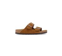 BIRKENSTOCK Herren Pantoletten Arizona Suede Regular/Wide marrón claro | 44