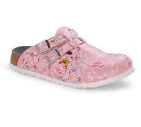 BIRKENSTOCK Kay ESD - Zapatillas de trabajo para mujer Kay ESD Flowers Field Rose, talla 37, Flowers Field Rose, 38 EU Estrecho