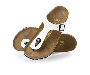 Birkenstock Kids GIZEH BF - Zuecos de material sintético niña, Blanco - blanco, 31