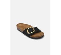 Birkenstock Sandalias Madrid Big Buckle Nubuck Oro/Negro 37
