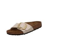 Birkenstock Madrid Big Buckle Pearl White, Birko Flor Graceful MuleMujer