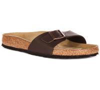 Birkenstock Madrid Sola Correa Flor Birko Hombre Sandalia Marrón Oscuro GB 3-8
