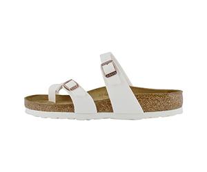 Birkenstock Mayari - Sandalias planas para mujer, blanco, 39 EU