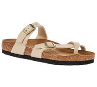 Birkenstock Mayari Toe Loop Tira Flor Birko Mujer Sandalia En Beige EU37-41
