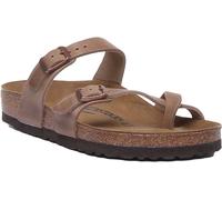 Birkenstock Mayari Toe Loop Tira Flor Birko Mujer Sandalia En Beige EU37-41
