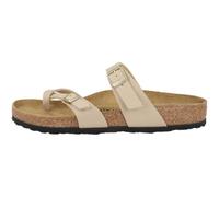 Birkenstock Mayari Toe Loop Tira Flor Birko Mujer Sandalia En Beige EU37-41