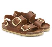 Birkenstock, Milano Big buckle OILED LEATHER, Zapatillas Sandalias Moda Casual Cuero, coñac, 39 EU Stretta
