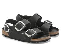 Birkenstock, Milano Big buckle OILED LEATHER, Zapatillas Sandalias Moda Casual Cuero, Negro , 40 EU Stretta