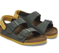 Birkenstock Milano HL - Sandalias, verde militar, 33 EU