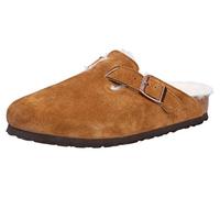 Birkenstock Mink Marrón Boston Ante Shearling Clogs-UK 5.5
