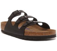 BIRKENSTOCK Mujer Florida Triple Correas Ajustables en Negro Talla UK 4-8
