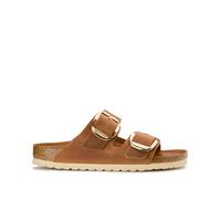 Birkenstock Sandalia Arizona Big Buckle Cuero natural engrasado Marrón Mujer 41 Estrecho