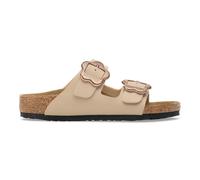 BIRKENSTOCK Mules con doble correa ARIZONA KIDS FLOWER. Color beige