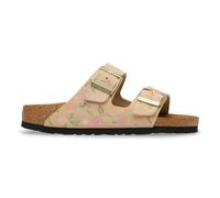 BIRKENSTOCK Mules de ante con doble correa ARIZONA. Color beige