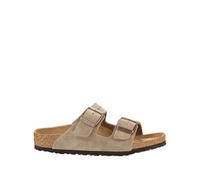 BIRKENSTOCK Mules de ante con doble correa Arizona Kids. Color marrón grisáceo