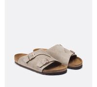 Birkenstock Zurich Suede Leather sandalias - Taupe - Estrecha - 38