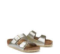 BIRKENSTOCK Mules de correa doble Arizona. Color Dorado