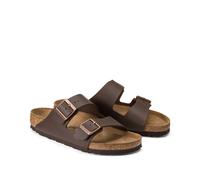 BIRKENSTOCK Mules de correa doble Arizona. Color Marrón Oscuro