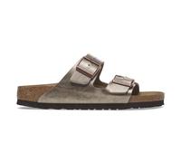 BIRKENSTOCK Mules de doble correa ARIZONA. Color marrón claro metalizado
