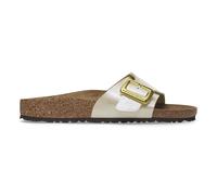 BIRKENSTOCK Mules de una correa Catalina. Color Blanco Nacarado
