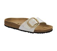 BIRKENSTOCK Mules de una correa Madrid Big Buckle. Color Blanco Nacarado