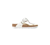 BIRKENSTOCK Pantoletten GIZEH FLOWER blanco | 38