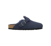 Birkenstock - Pantuflas - Boston Shearling Leather/Suede Narrow New Navy de Cuero - Talla 39 - Azul marino Azul marino 39