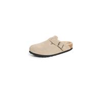 Birkenstock Plantilla suave Boston para hombre, gris topo, 6-6.5 Women/6-6.5 Men