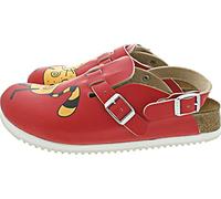Birkenstock Professional Kay - Zuecos de material sintético mujer, rojo - Cat Red Background, 40 EU (6.5 Damen UK)