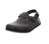 Birkenstock Professional Tokio 61194 - Zuecos de cuero para unisex-adultos, color negro, talla 42 EU (8 Erwachsene UK), Negro, 43