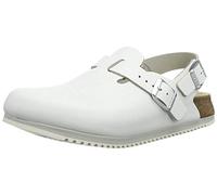 Birkenstock Professional TOKIO SL NL - Zuecos de cuero unisex, Blanco (WEISS), 40