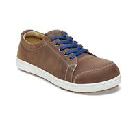 BIRKENSTOCK QS 500 QS 500 - Zapatos de seguridad profesionales unisex (piel natural, talla 42), color blanco, marrón, 41 EU