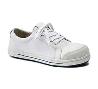 BIRKENSTOCK QS 500 QS 500 - Zapatos de seguridad profesionales unisex (piel natural, talla 42), color blanco, Blanco, 43 EU