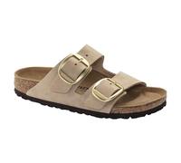 Birkenstock Sandalias Arizona con hebilla grande para mujer, color castillo de arena, talla 40 (9-9.5 de EE. UU.)