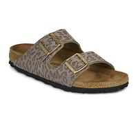 Birkenstock 1031941 Arizona BS Leo Gray Taupe Sandalia con doble hebilla de piel sintética, Leo Grey Taupe, 40 EU