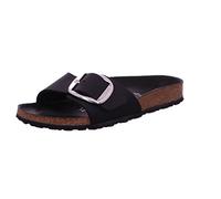 Mules de una correa Madrid Big Buckle Mujer Talla 39. Color Negro