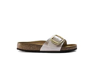BIRKENSTOCK Sandalias clásicas Milano unisex para adultos, Blanco, 36 EU Estrecho