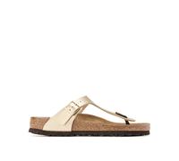 BIRKENSTOCK Sandalias con tira entre los dedos Gizeh. Color Dorado