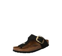 BIRKENSTOCK Sandalias de dedo 'Gizeh Big Buckle' oro / negro 39 oro / negro